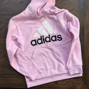 Adidas Kids Light Pink Hoodie Youth 7/8